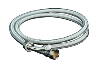 Pračková napouštěcí hadice s kolenem - NEREZ, 150 cm