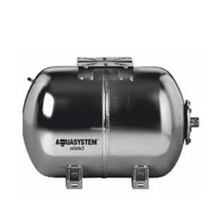 Aquasystem AHX24 Tlaková nádoba nerezová AISI304 horizontální 24l EPDM 10bar 1“