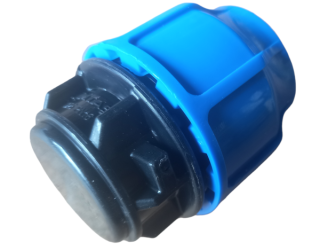 PE Víčko koncové 32mm, svěrná spojka na polyetylen